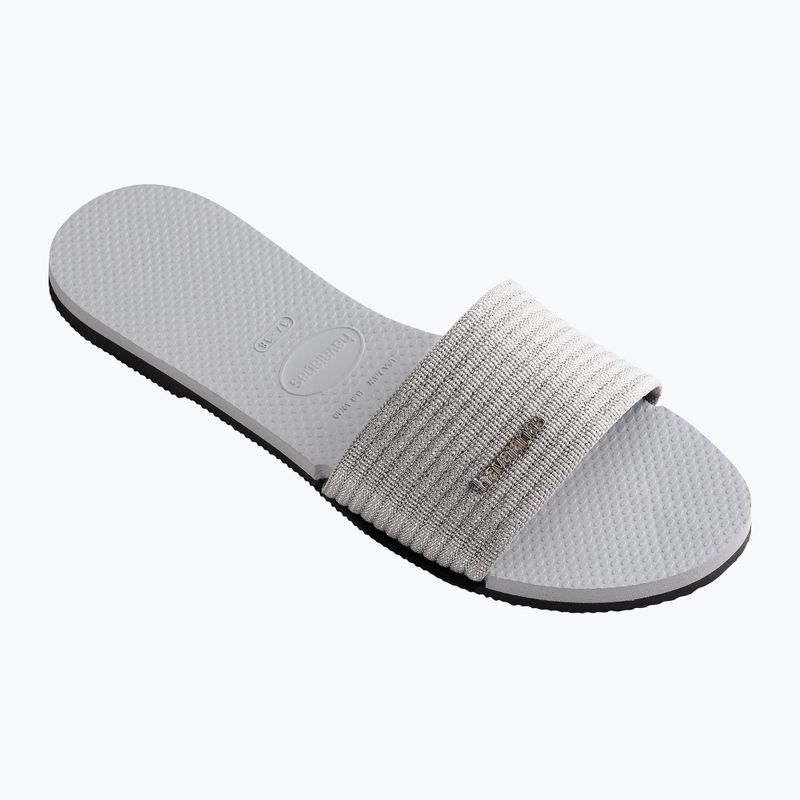 Dámske žabky Havaianas You Malta Metallic ice grey 8