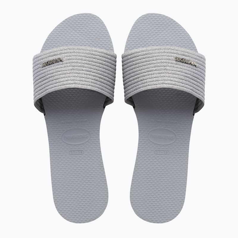 Dámske žabky Havaianas You Malta Metallic ice grey 10