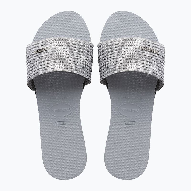 Dámske žabky Havaianas You Malta Metallic ice grey 11