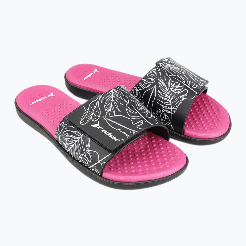 RIDER Pool IV Fem dámske žabky black-pink 83331-AD447 9