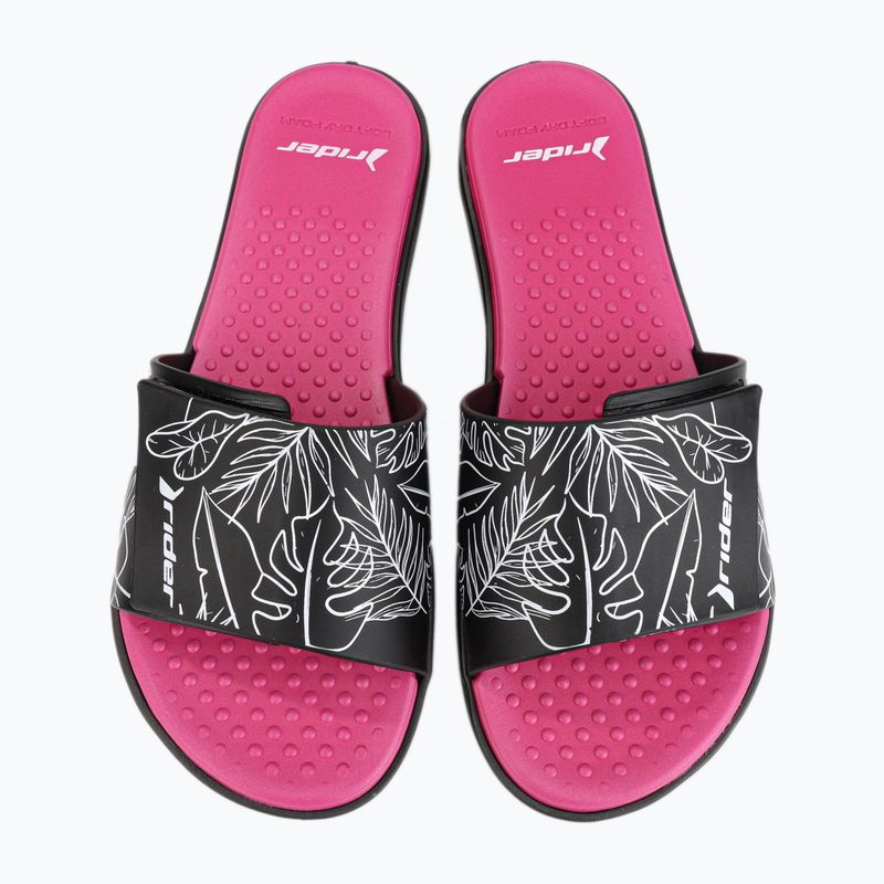 RIDER Pool IV Fem dámske žabky black-pink 83331-AD447 11