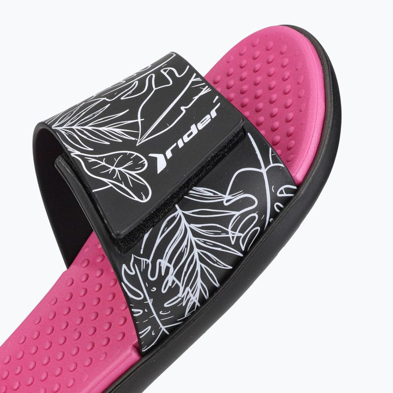 RIDER Pool IV Fem dámske žabky black-pink 83331-AD447 12