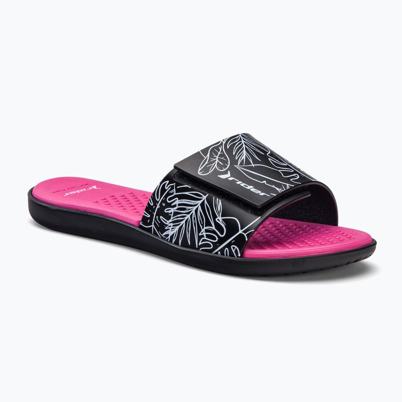 RIDER Pool IV Fem dámske žabky black-pink 83331-AD447