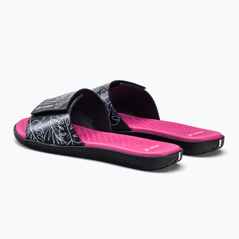 RIDER Pool IV Fem dámske žabky black-pink 83331-AD447 3