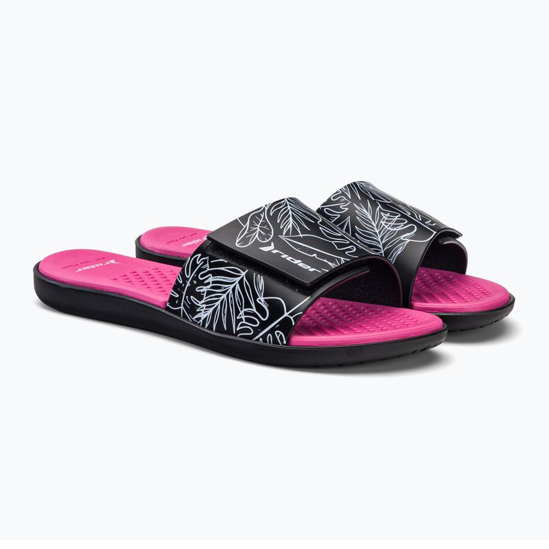 RIDER Pool IV Fem dámske žabky black-pink 83331-AD447 4