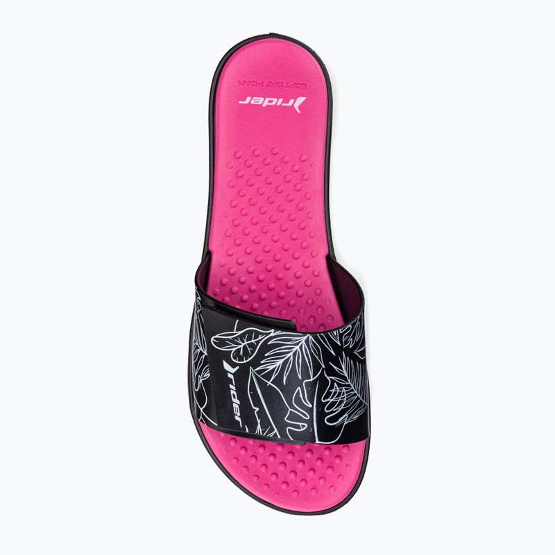 RIDER Pool IV Fem dámske žabky black-pink 83331-AD447 6