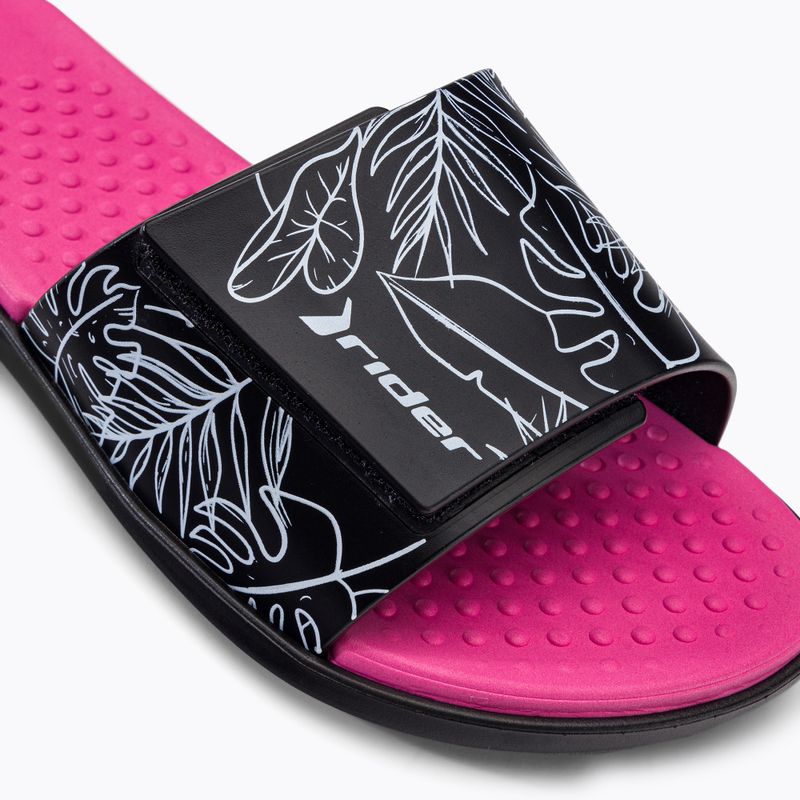 RIDER Pool IV Fem dámske žabky black-pink 83331-AD447 7
