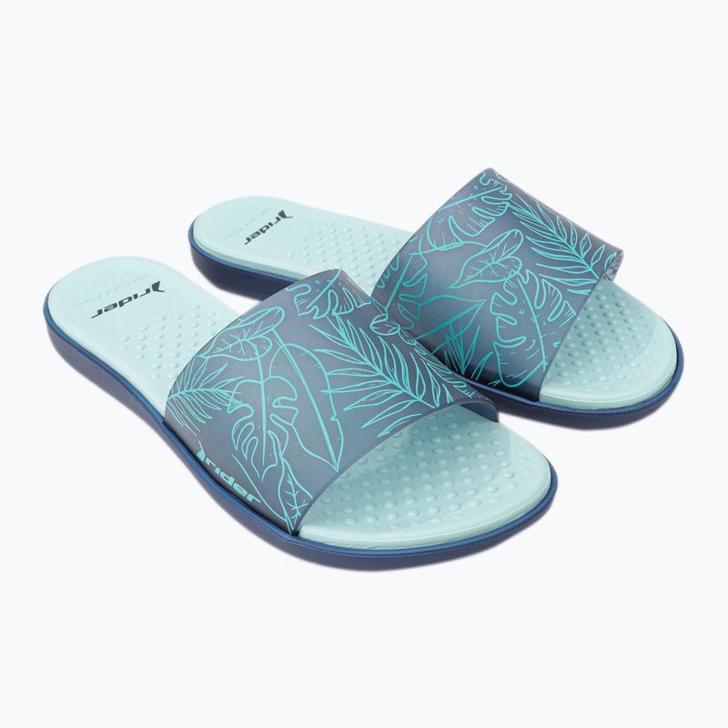 RIDER Splash IV Fem blue-green dámske žabky 83336-AD477 9