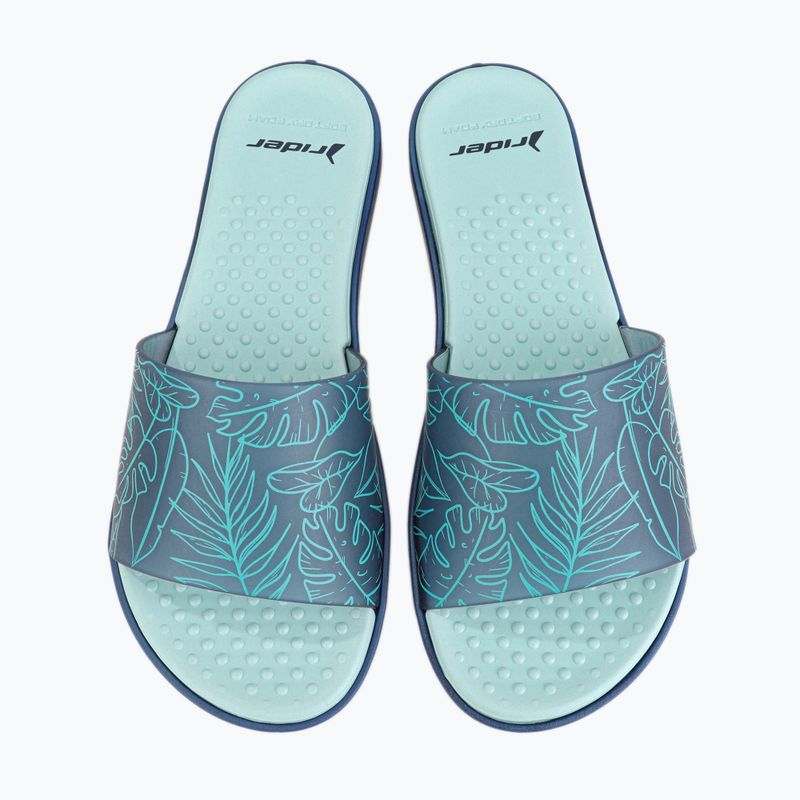 RIDER Splash IV Fem blue-green dámske žabky 83336-AD477 12