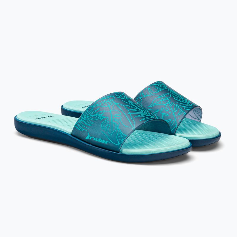 RIDER Splash IV Fem blue-green dámske žabky 83336-AD477 4