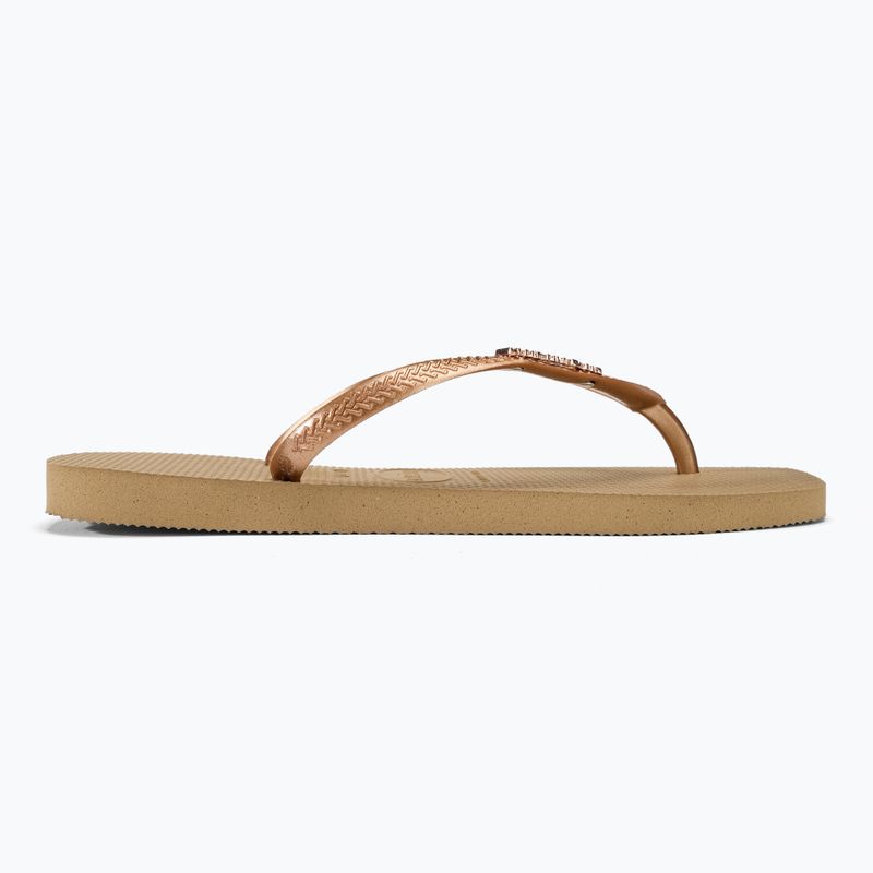 Dámske žabky Havaianas Square Logo Metallic rose gold / rose gold 2