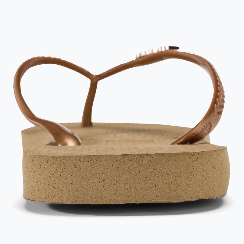 Dámske žabky Havaianas Square Logo Metallic rose gold / rose gold 6