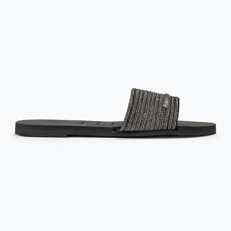 Dámske žabky Havaianas You Malta Metallic black 2