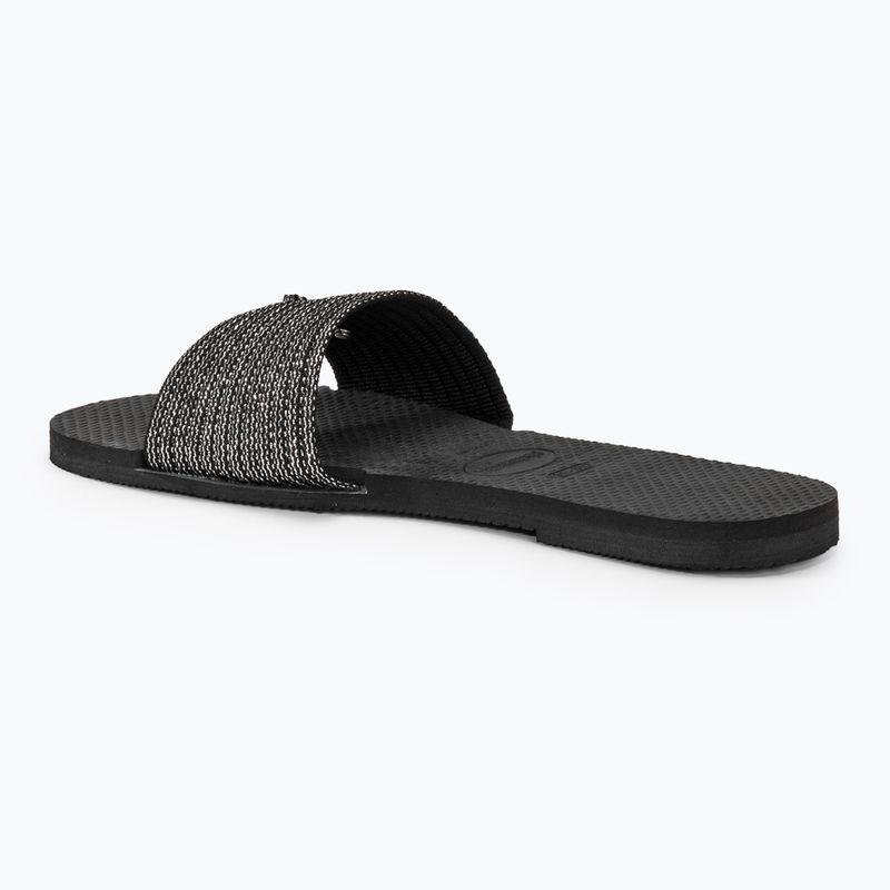 Dámske žabky Havaianas You Malta Metallic black 3