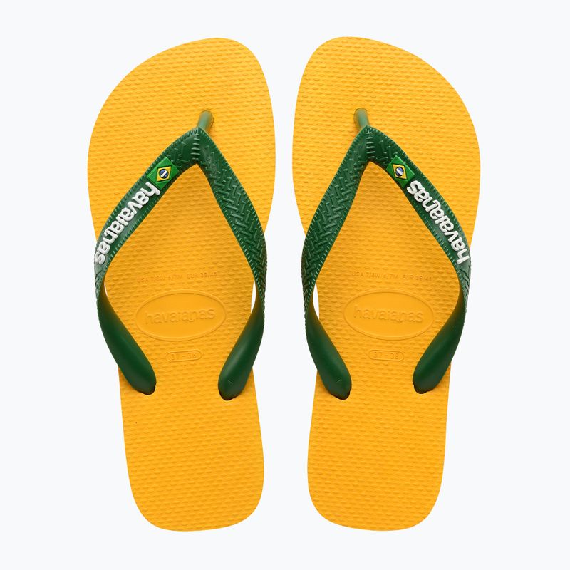 Havaianas Brasil Logo žabky pop yellow 10
