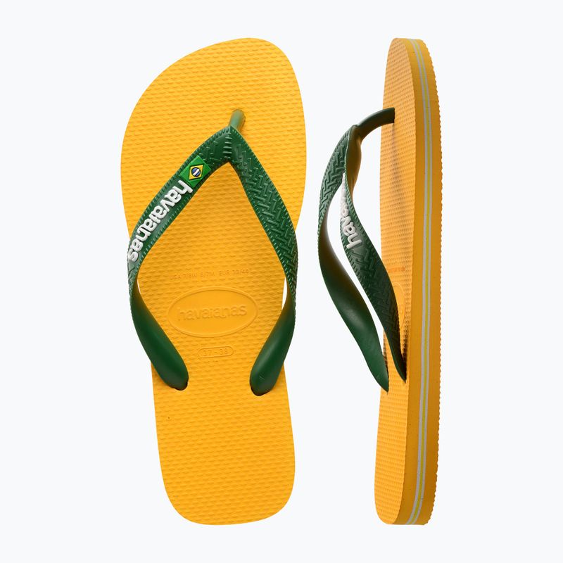 Havaianas Brasil Logo žabky pop yellow 11