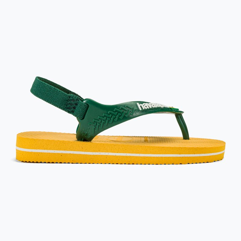 Havaianas Baby Brasil Logo II sandále pop yellow / amazon 2