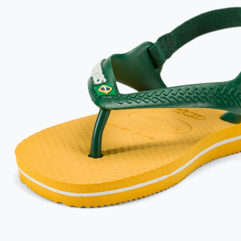 Havaianas Baby Brasil Logo II sandále pop yellow / amazon 8