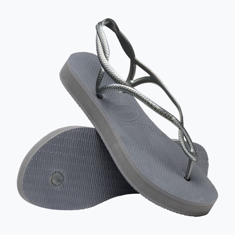 Dámske sandále Havaianas Luna Flatform grey steel 12