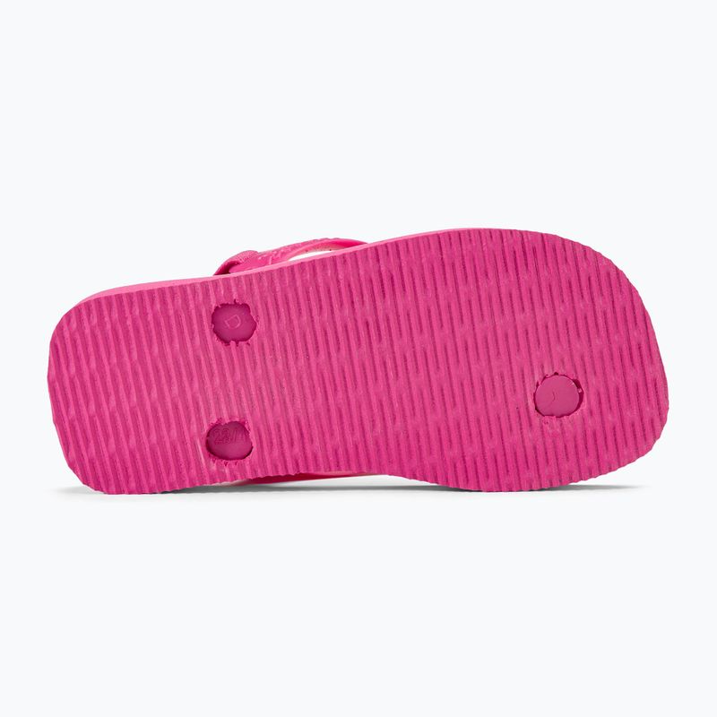 Havaianas Baby Brasil Logo II pink flux / white sandále 5