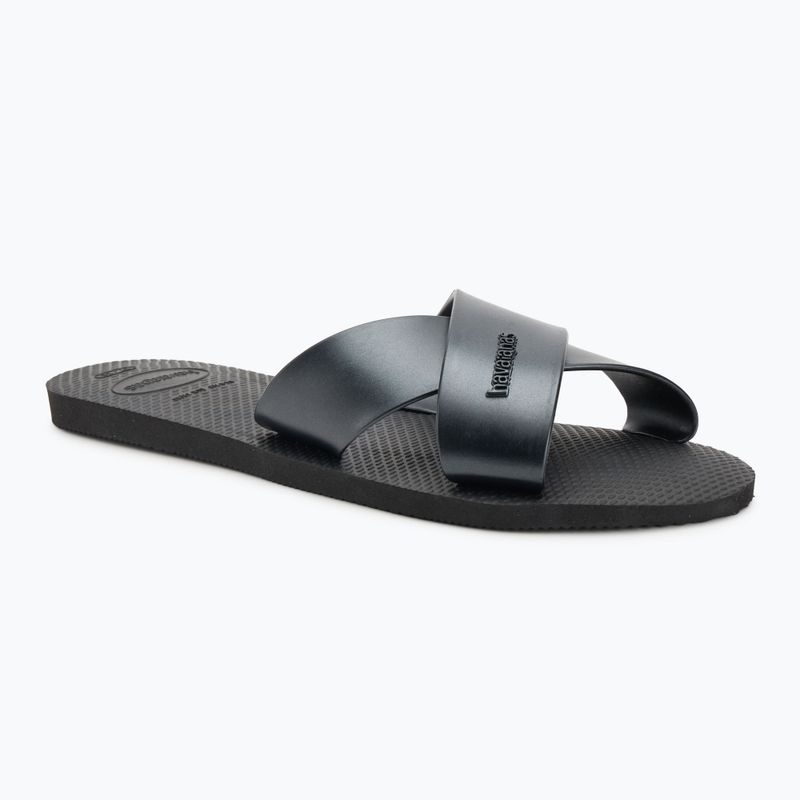 Dámske žabky Havaianas Aqua Metallic black