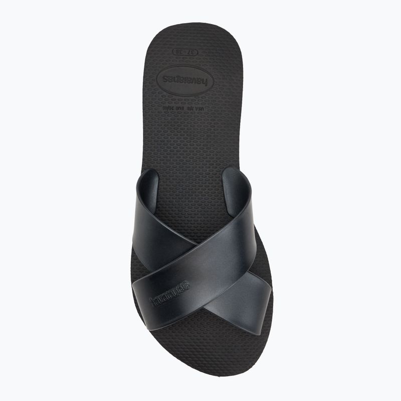 Dámske žabky Havaianas Aqua Metallic black 5