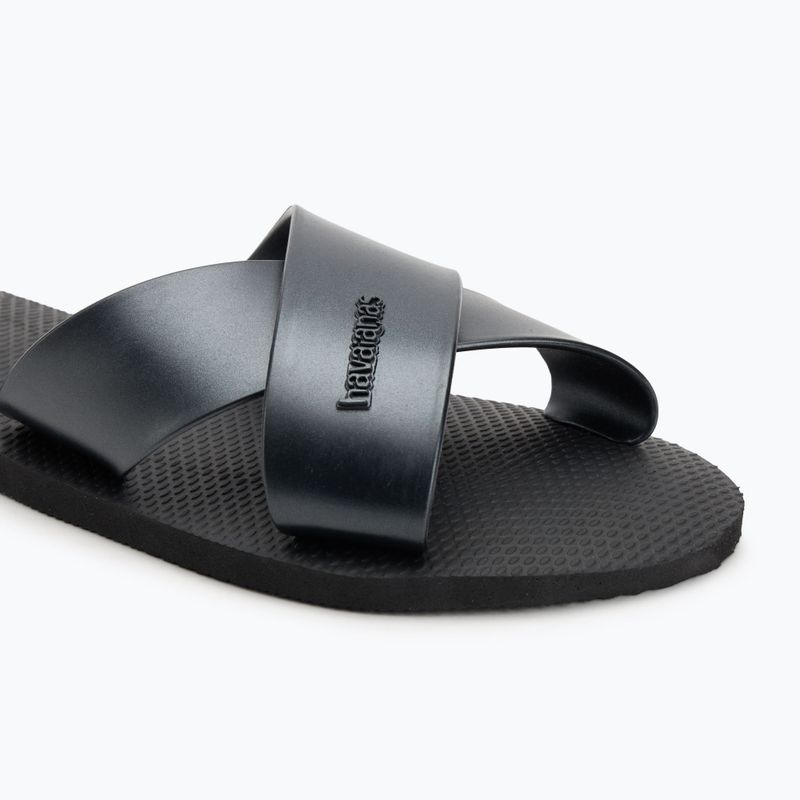 Dámske žabky Havaianas Aqua Metallic black 7