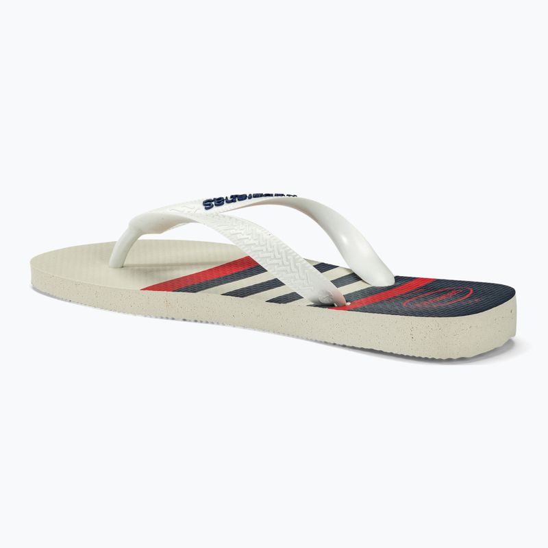 Havaianas Top Nautical žabky biela / biela / námornícka modrá 2