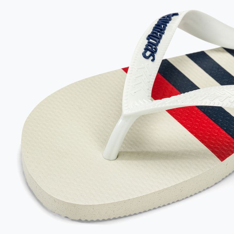 Havaianas Top Nautical žabky biela / biela / námornícka modrá 7