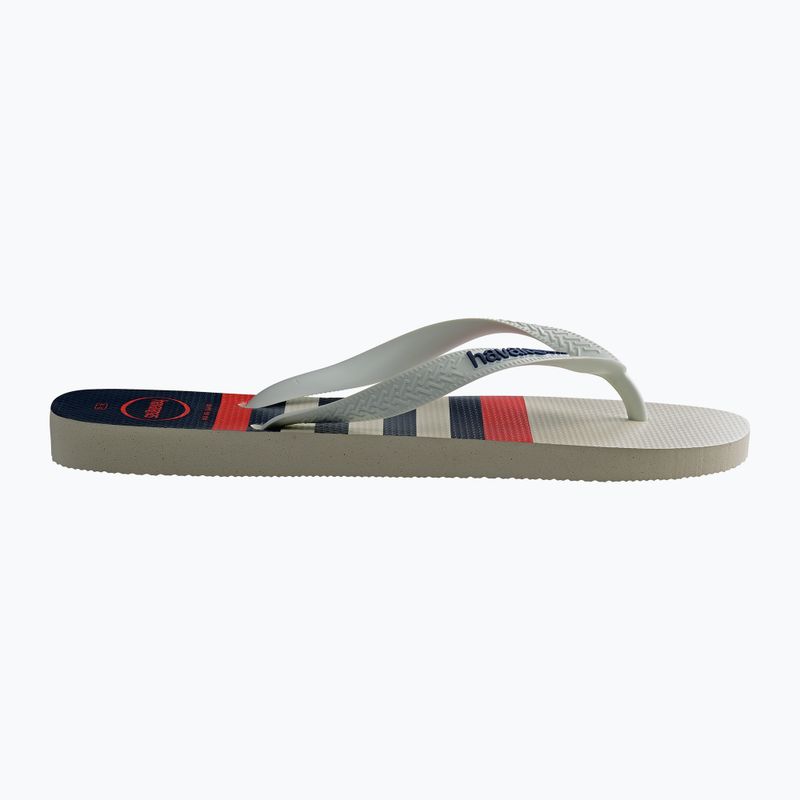 Havaianas Top Nautical žabky biela / biela / námornícka modrá 9