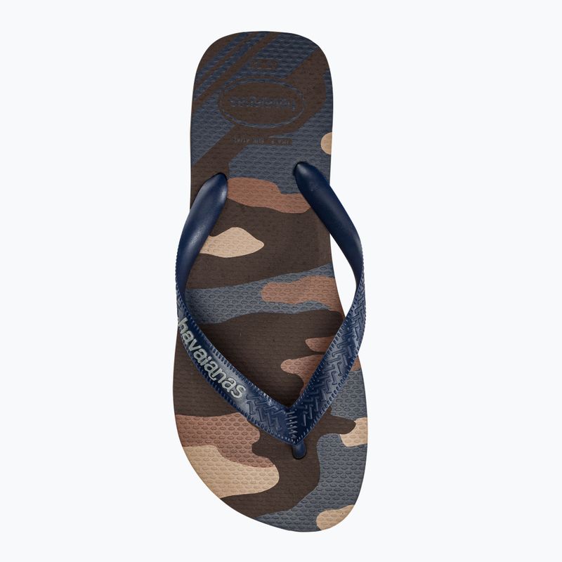 Pánske žabky Havaianas Top Camu dark brown 5