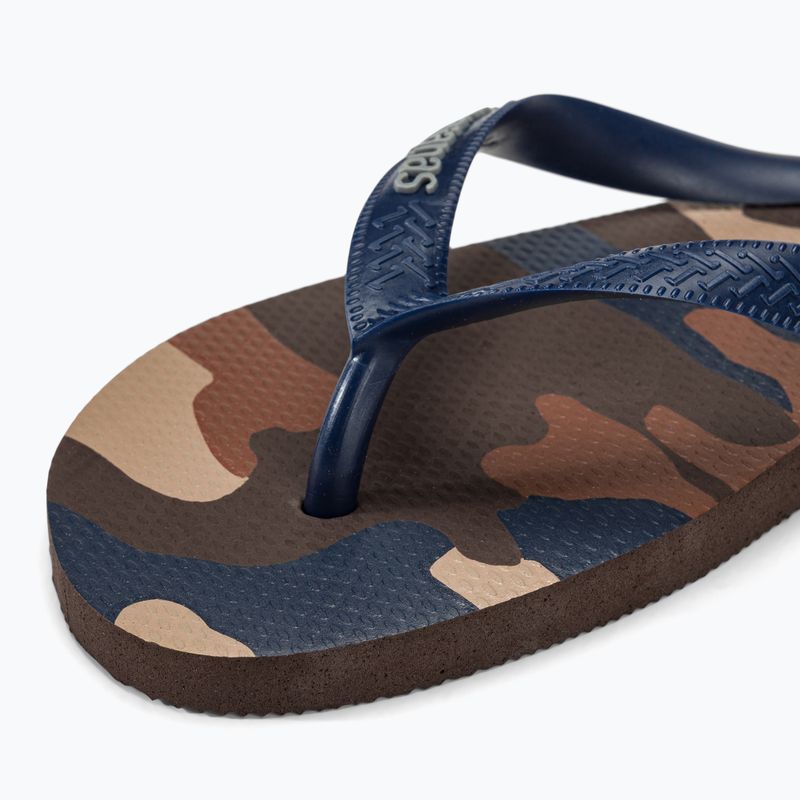 Pánske žabky Havaianas Top Camu dark brown 7