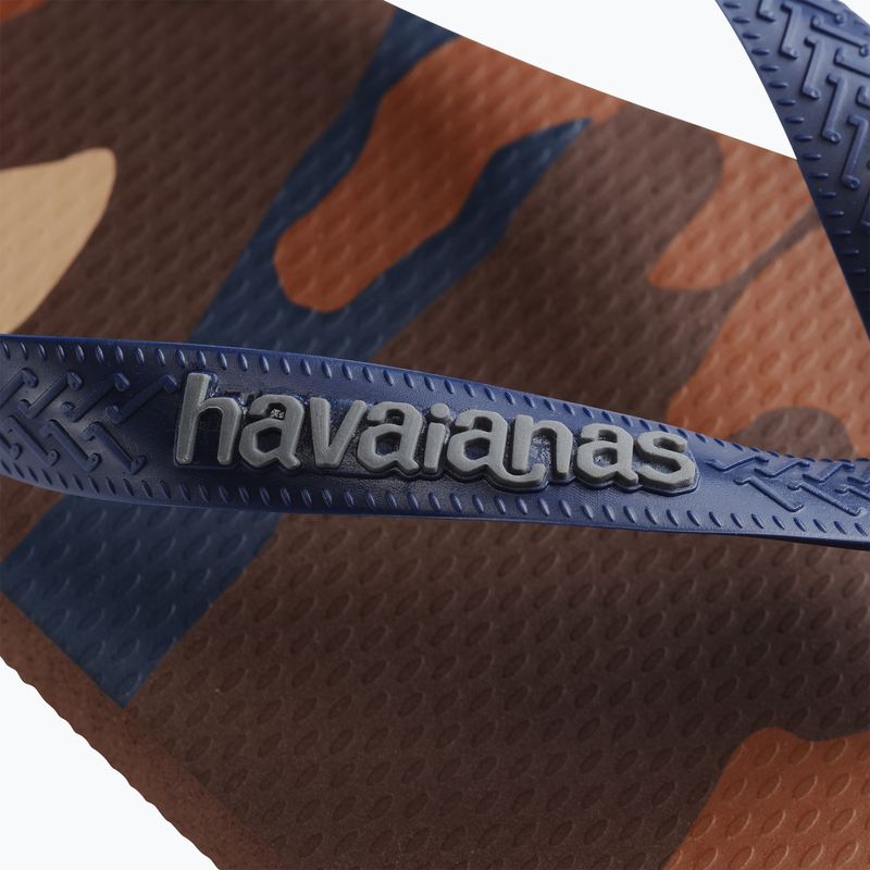 Pánske žabky Havaianas Top Camu dark brown 12