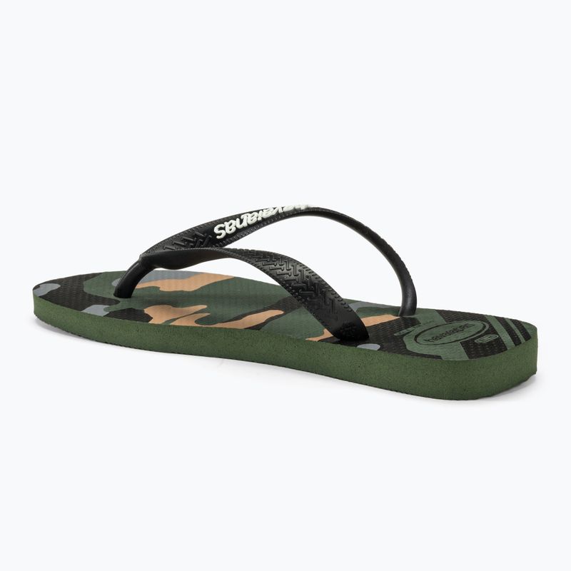 Pánske žabky Havaianas Top Camu green olive / black 3