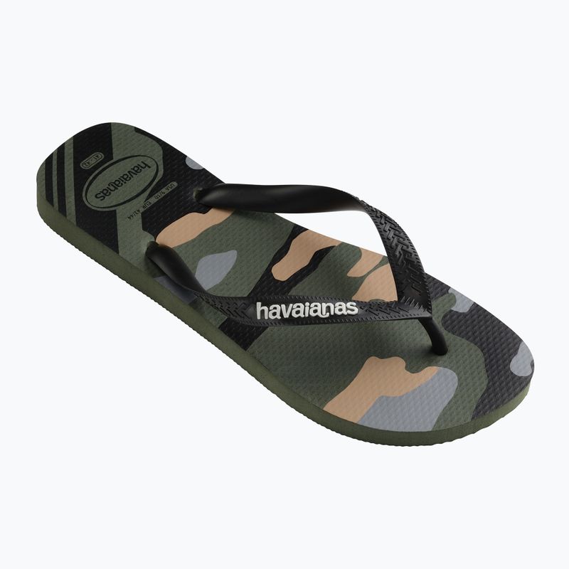 Pánske žabky Havaianas Top Camu green olive / black 8