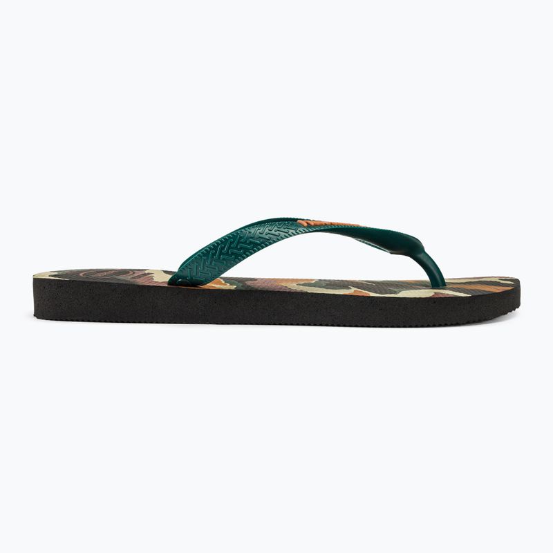 Pánske žabky Havaianas Top Camu black / pantanal green 2