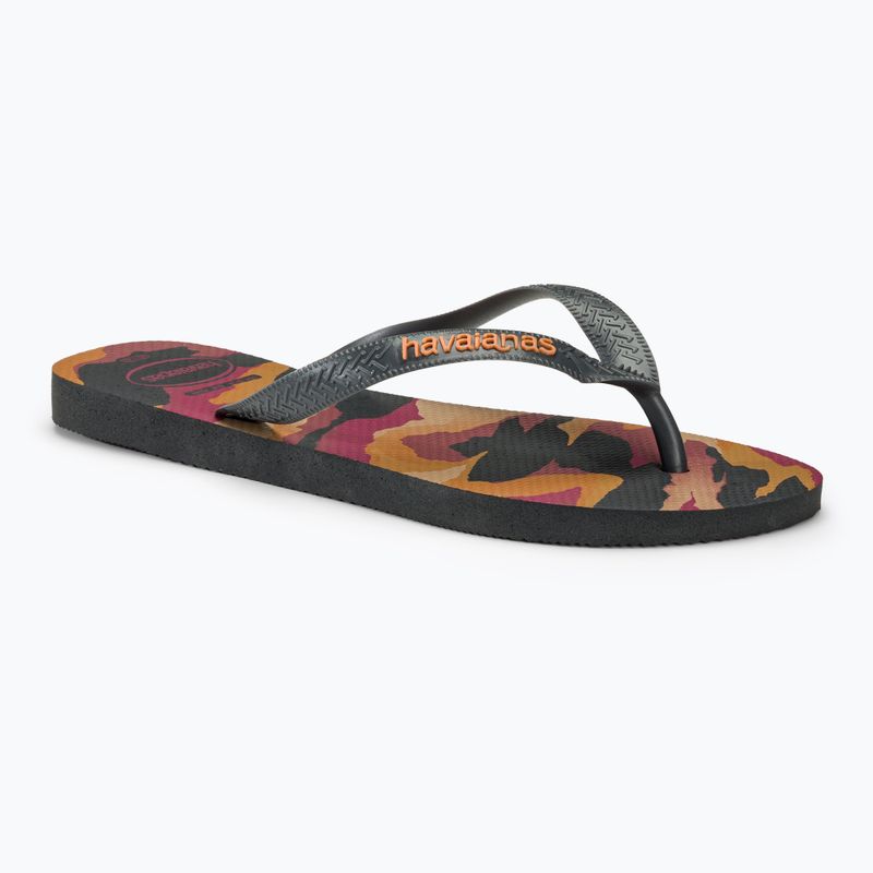 Pánske žabky Havaianas Top Camu new graphite / new graphite