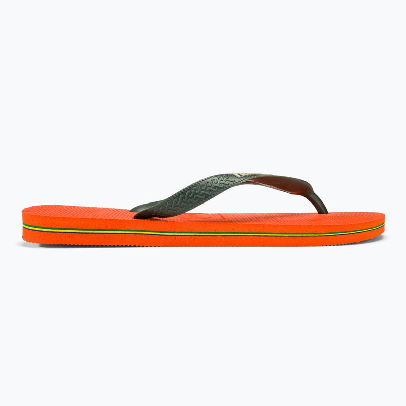 Havaianas Brasil Logo sunset orange žabky 2