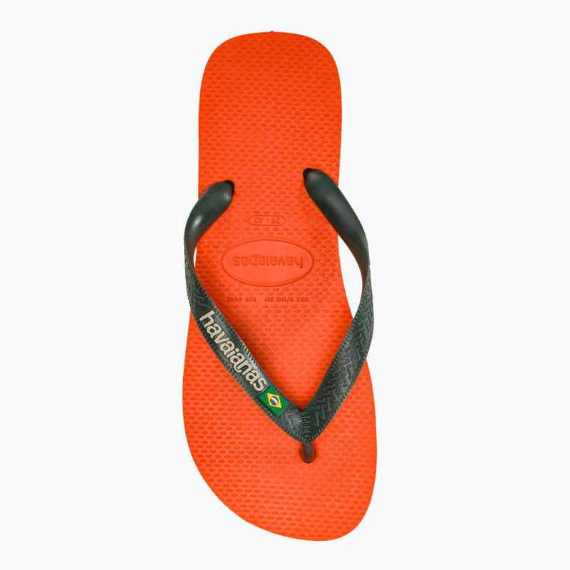 Havaianas Brasil Logo sunset orange žabky 5