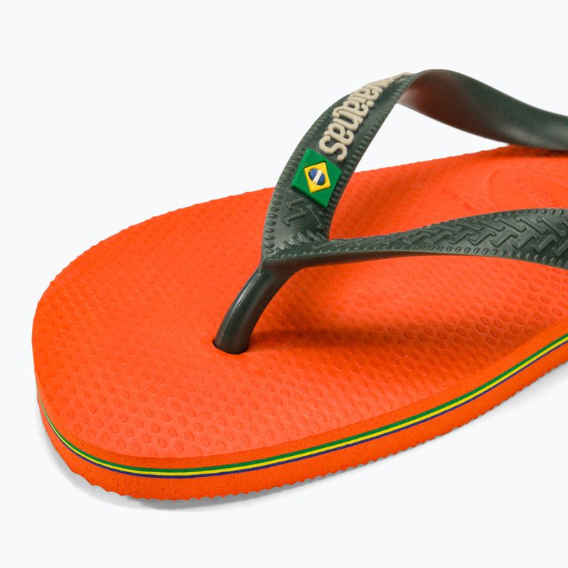Havaianas Brasil Logo sunset orange žabky 7