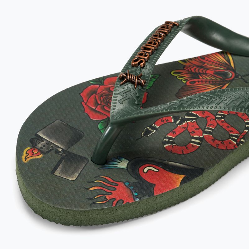 Pánske žabky Havaianas Top Tribo olive green 7