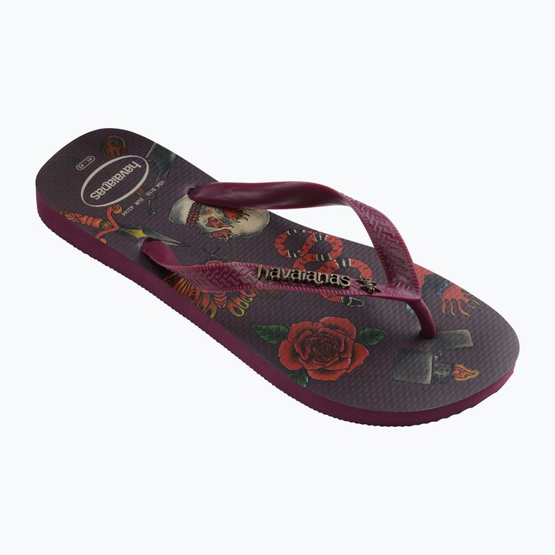 Pánske žabky Havaianas Top Tribo dark brown 10