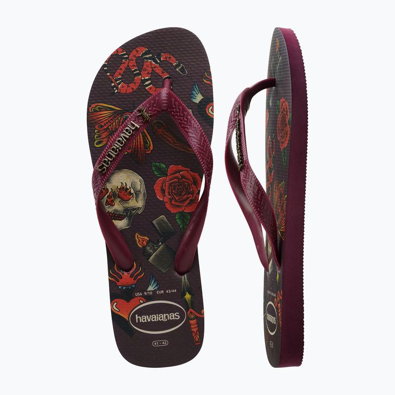 Pánske žabky Havaianas Top Tribo dark brown 13