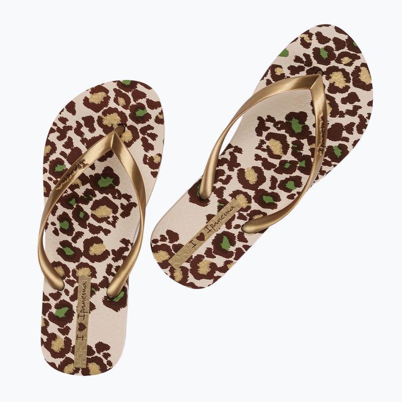 Dámske žabky Ipanema Animale Print III beige/gold 8