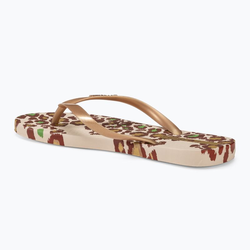 Dámske žabky Ipanema Animale Print III beige/gold 3