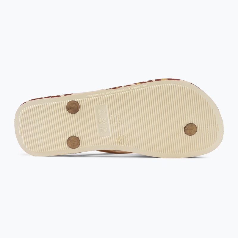 Dámske žabky Ipanema Animale Print III beige/gold 4