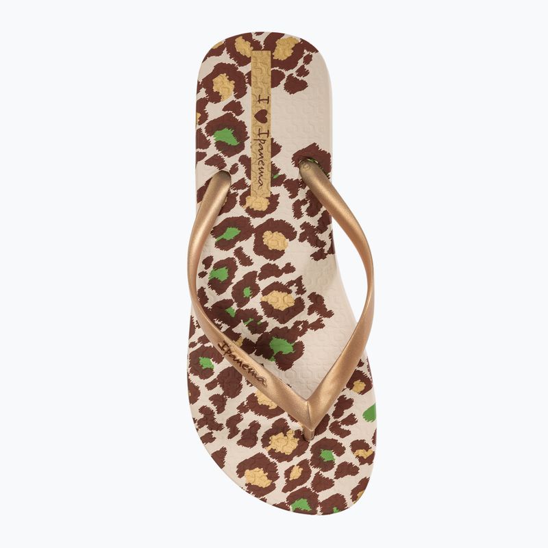 Dámske žabky Ipanema Animale Print III beige/gold 5