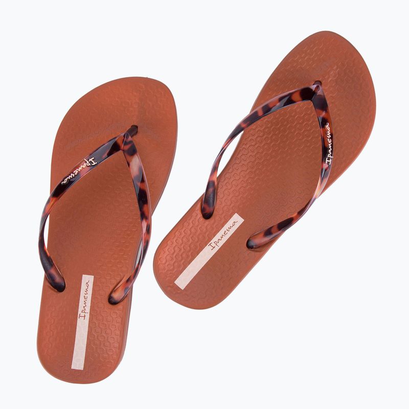 Dámske žabky Ipanema Anat Connect brown/clear 2