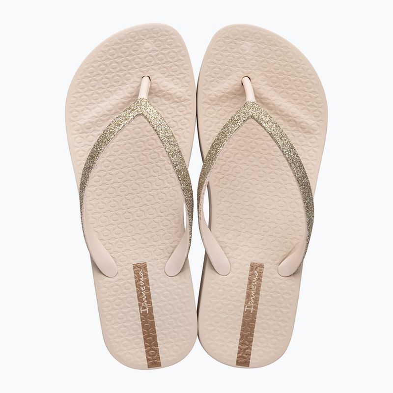 Dámske žabky Ipanema Mesh Chic Plat beige/glitter 2