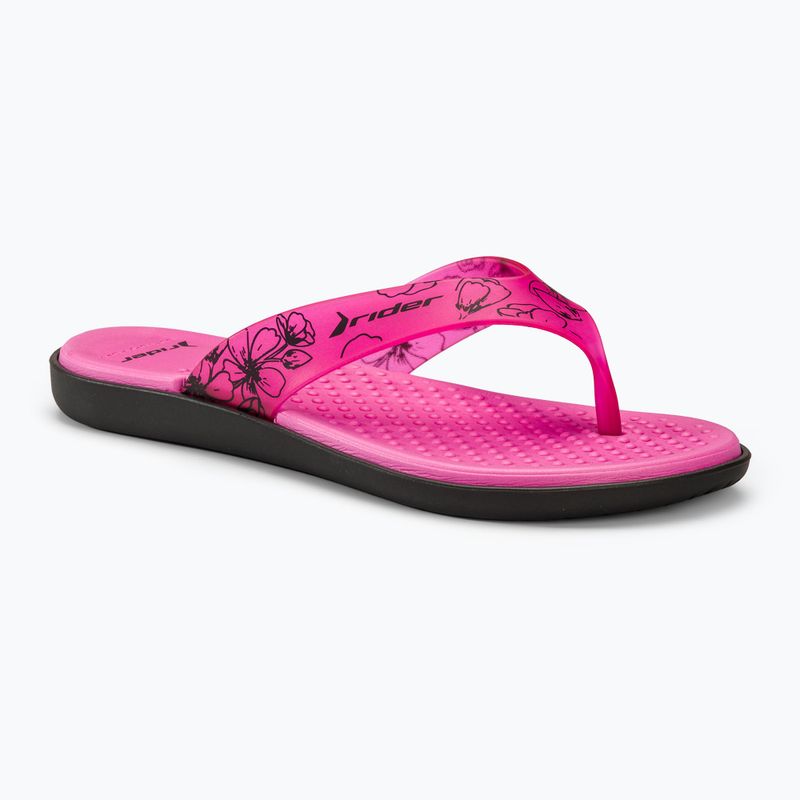Dámske žabky RIDER Aqua V black/pink